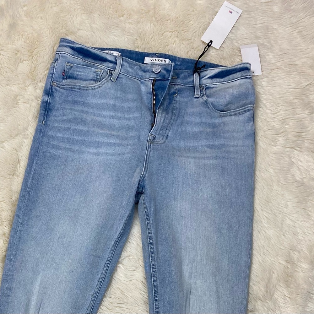 Vigross Ace High Rise Destructed Ankle Skinny Jeans, Size 32 - Picture 3 of 14